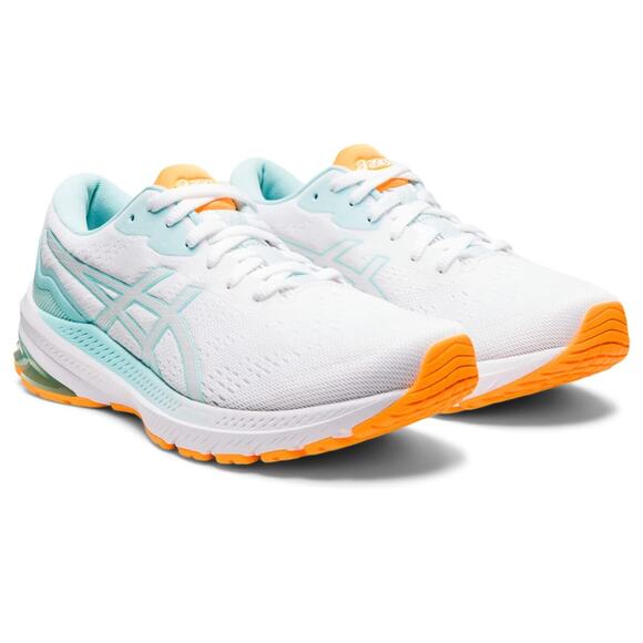 ASICS GT-1000 11 Women's Running Shoes White/Clear Blue Size 8 US - Picture 1 of 9
